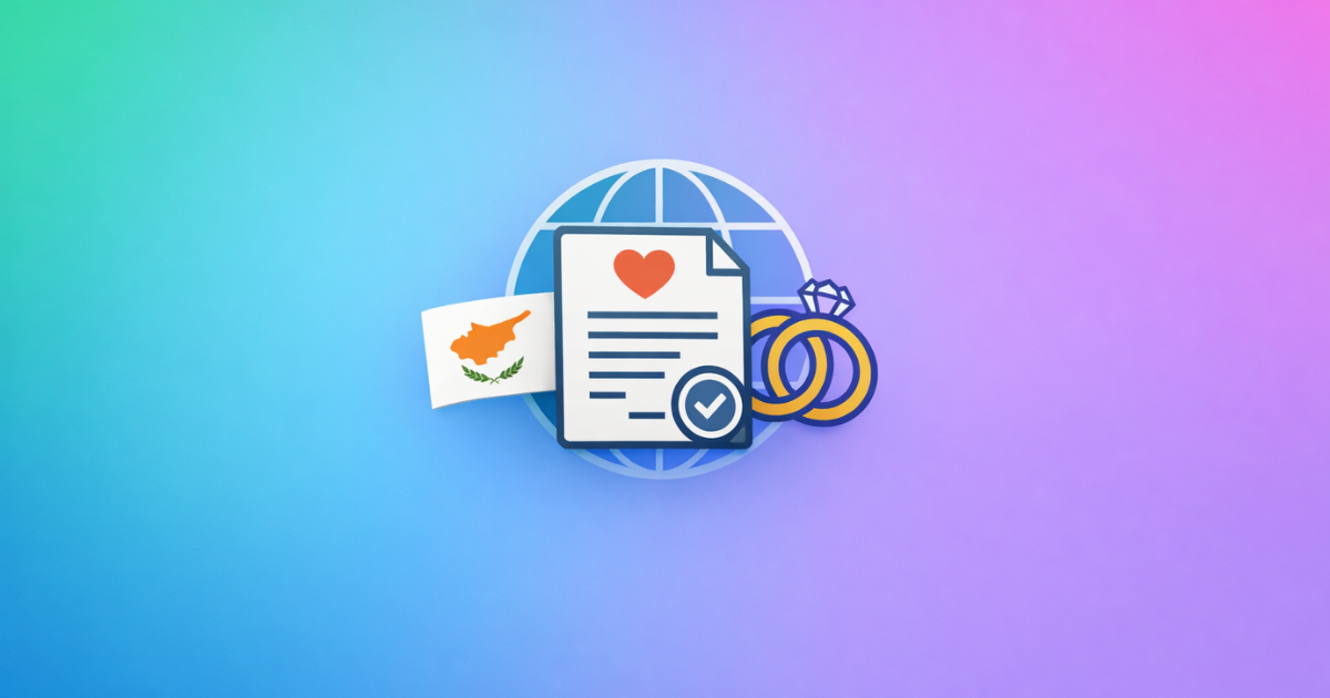 Cyprus Consular Registration Marriage Abroad Procedure