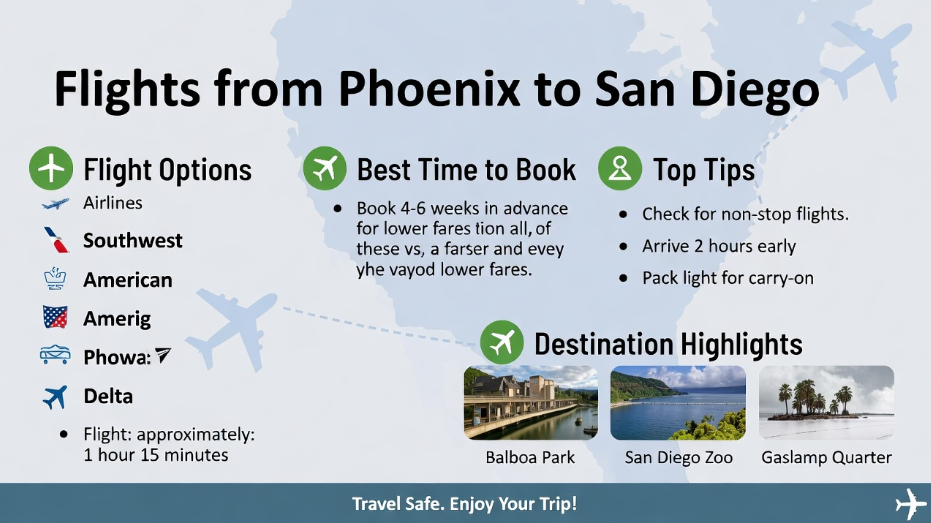 Flights from Phoenix to San Diego